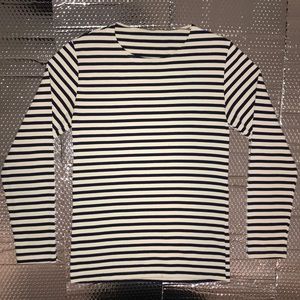 American Apparel Men's Navy/White Striped t-shirt